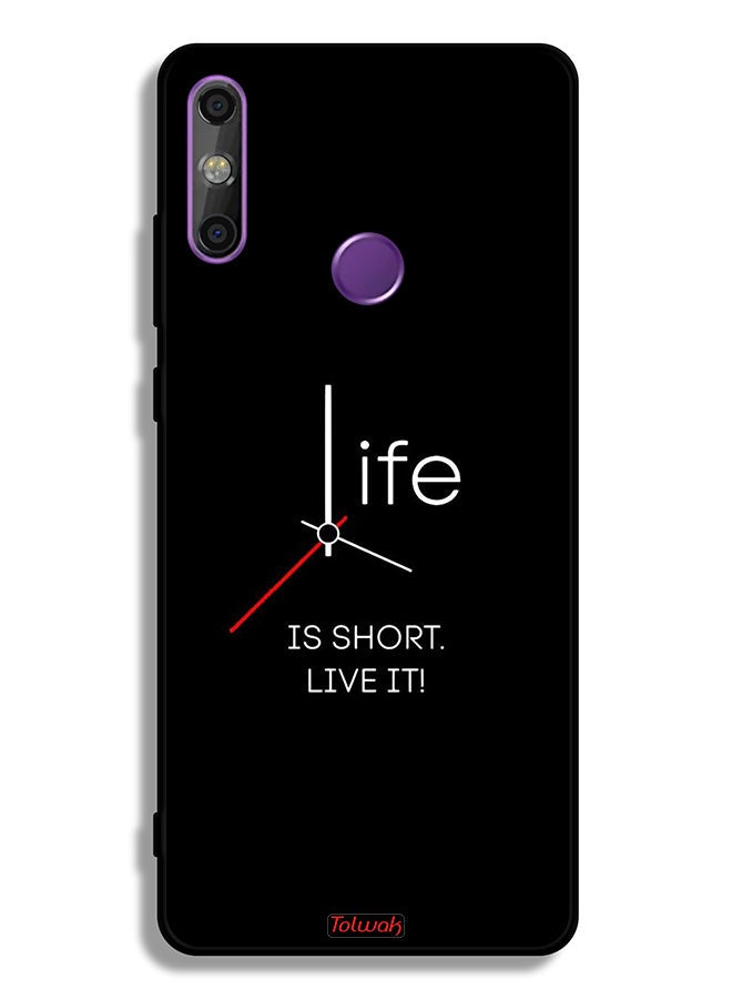 Tolwak Huawei Enjoy 20e Protective Case Cover Life Is Short Live It - Image 2