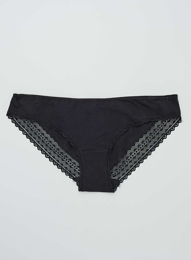Kiabi pack of 3 cotton and lace briefs - Image 4