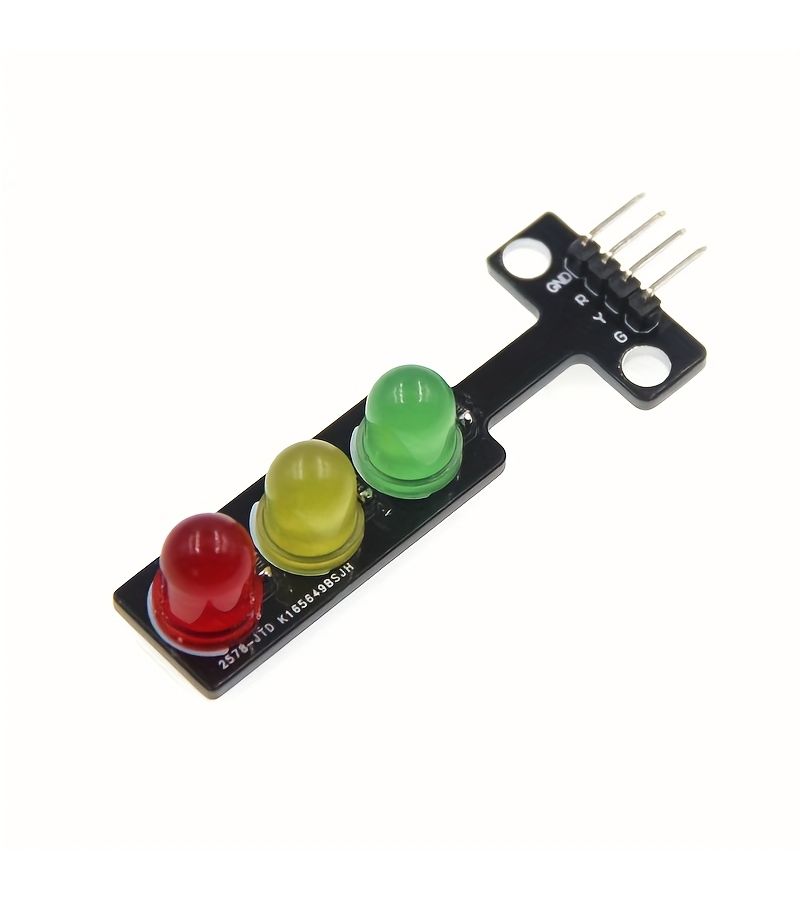 قطعتان من وحدة إشارة مرور LED حمراء وخضراء 5V إكسسوار روبوت - Image 3