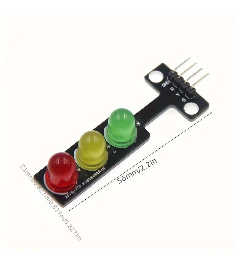 قطعتان من وحدة إشارة مرور LED حمراء وخضراء 5V إكسسوار روبوت - Image 2