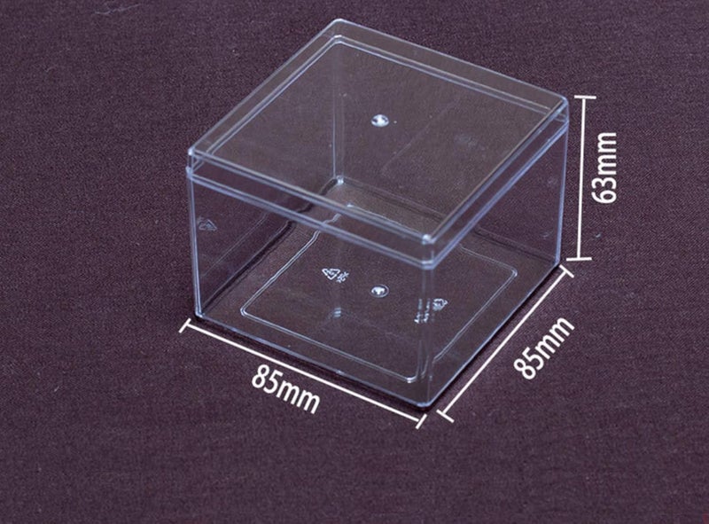 FUFU 12pcs Plastic Transparent Dessert Container Fruit Ice Cream Holder Cookie Boxes Mille Crepe Cake Packaging Box - Image 2