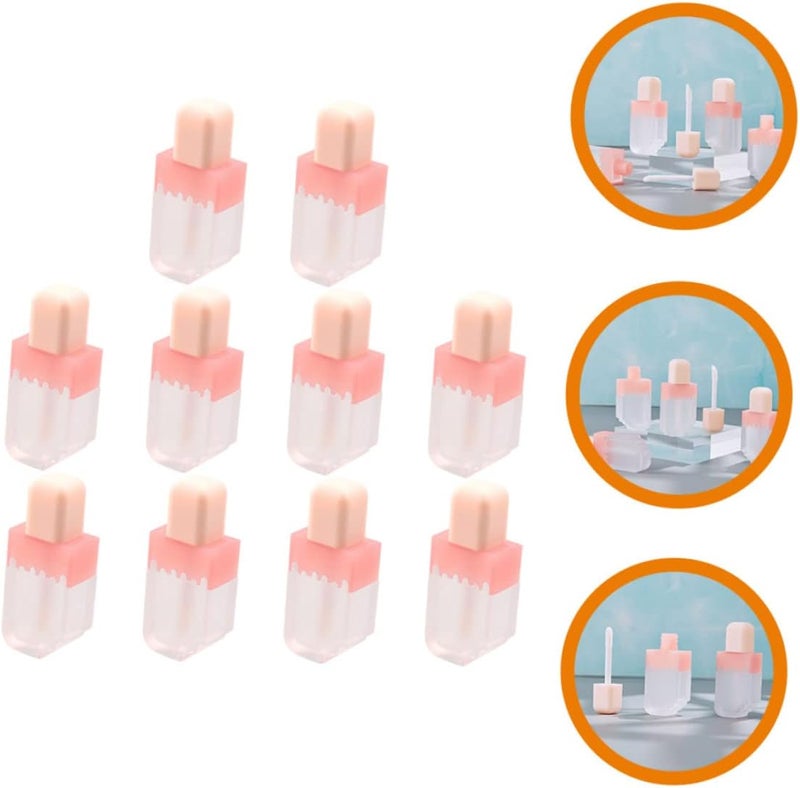 DOITOOL 10pcs Lip Gloss Tubes for Women Transparent Lip Glaze Containers Mini Gloss Bottles for Makeup Supplies and Cosmetic Samples - Image 3