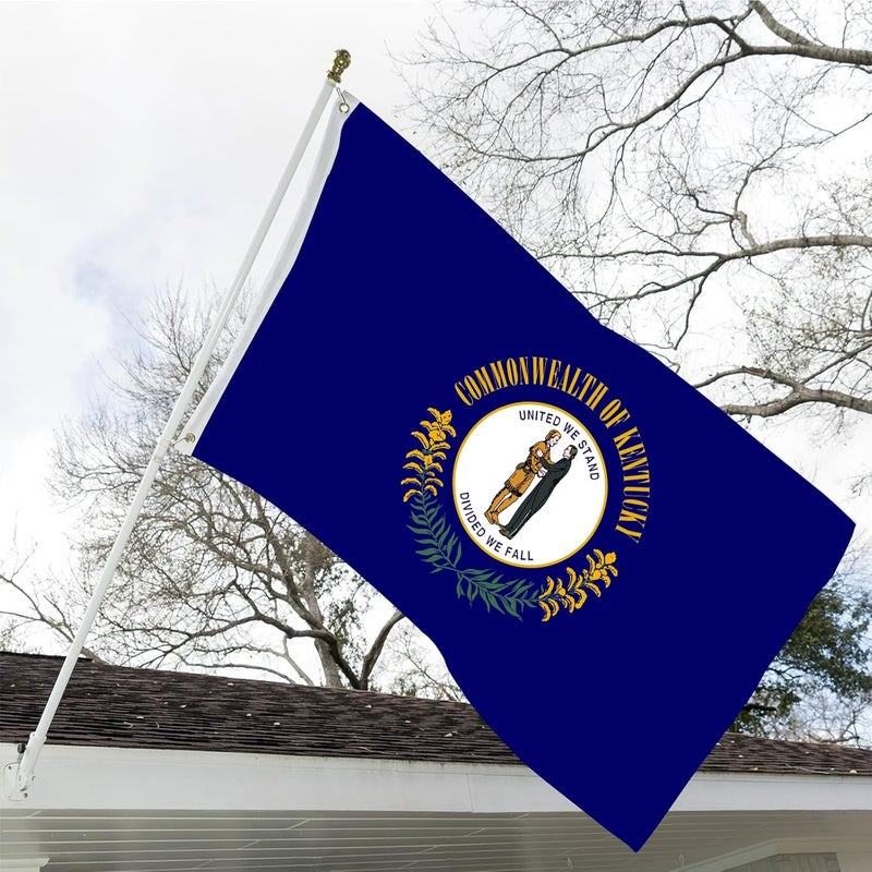 ARSOF Kentucky State Flag 3x5 Outdoor Double Sided KY State Flag Heavy Duty Vivid Colors State of Kentucky Flags 3 Ply with Durable Canvas Header and 2 Brass Grommets - Image 2