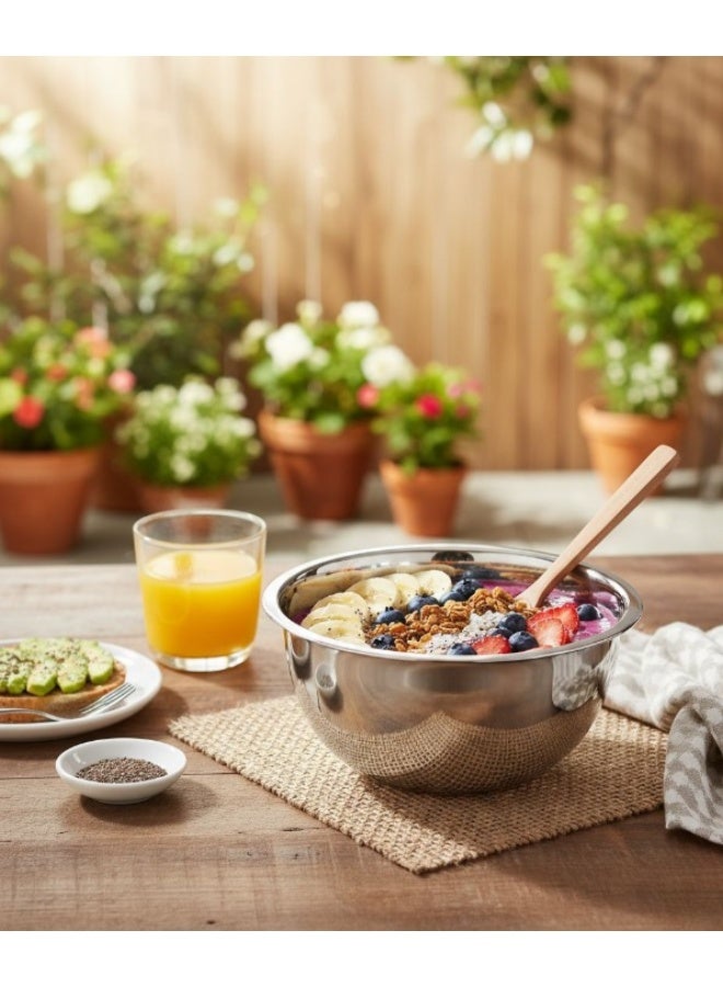 سويت هوم وعاء دائري من الستانلس ستيل من سويت هوم –28 سم | متين وآمن للطعام للاستخدام المنزلي والمطاعم - Image 3