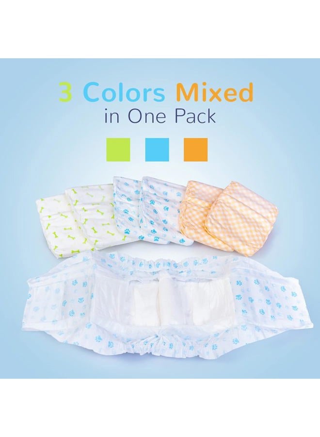 Pet Soft Dog Diaper Male Disposable Male Diaper Male Male Nappies Super Absorbent and Leakproof (M, 48) - Image 2