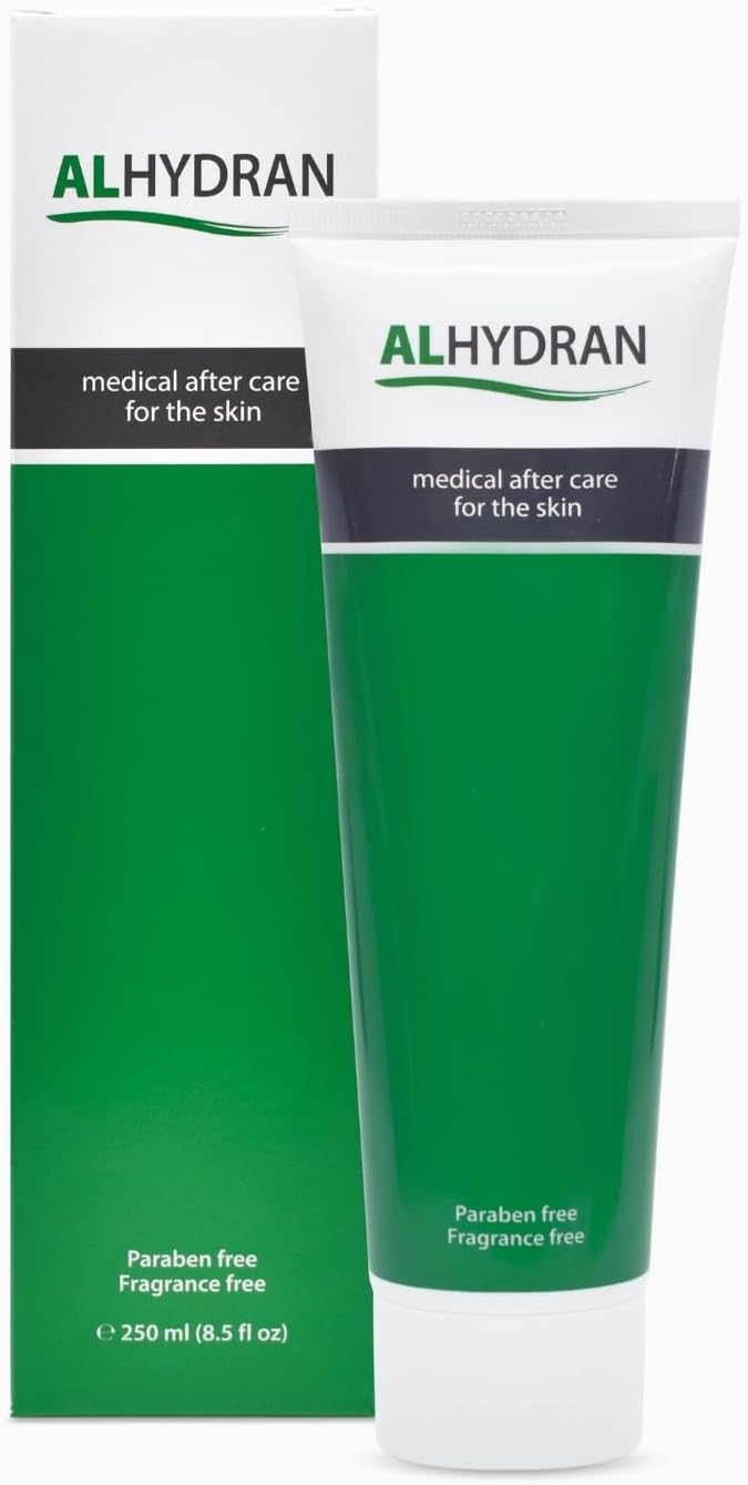 Alhydran After Care for The Skin Scars Dry Skin Eczema Itching Burn Wounds and Skin Problems After Radiotherapy or Surgery 250ml - Image 1