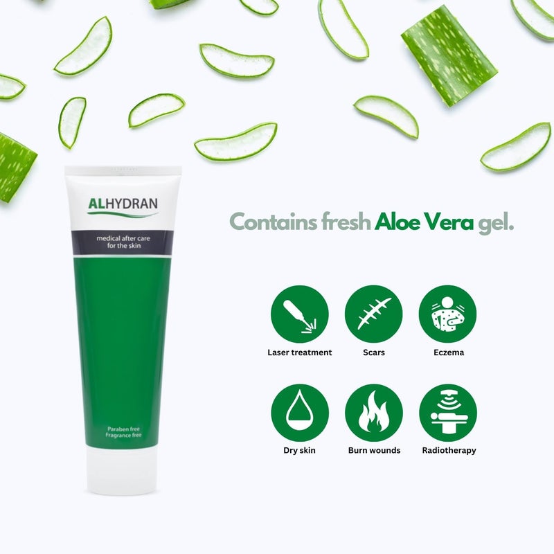 Alhydran After Care for The Skin Scars Dry Skin Eczema Itching Burn Wounds and Skin Problems After Radiotherapy or Surgery 250ml - Image 2