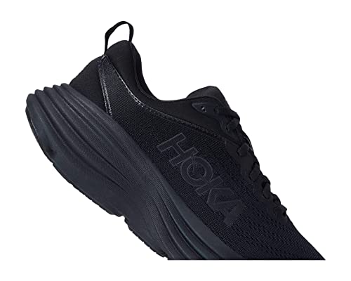 HOKA Women's Bondi 8 Sneaker, Black Monochrome, 7 - Image 5