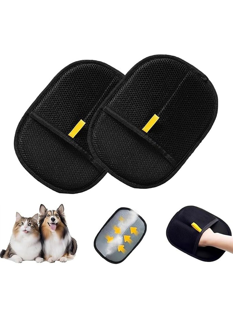 2PCS Reusable Lint Brush, Double-sided Hair Removal Brush, Manual Electrostatic Sticky Lint Pet Hair Dust Brush, Carpet Cat Hair Remover Brush, Multi Surface Hair Cleaner Tool For Clothing, Sofa, Furniture, Bedding, Carpet - Image 1