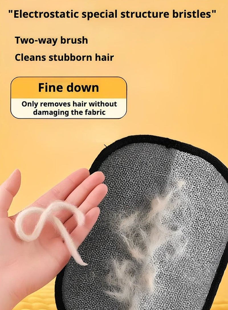 2PCS Reusable Lint Brush, Double-sided Hair Removal Brush, Manual Electrostatic Sticky Lint Pet Hair Dust Brush, Carpet Cat Hair Remover Brush, Multi Surface Hair Cleaner Tool For Clothing, Sofa, Furniture, Bedding, Carpet - Image 3