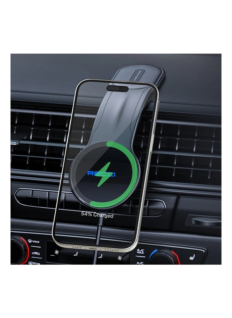 Recci - Recci RHO-C41 Magnetic wireless charging car holder - Image 1