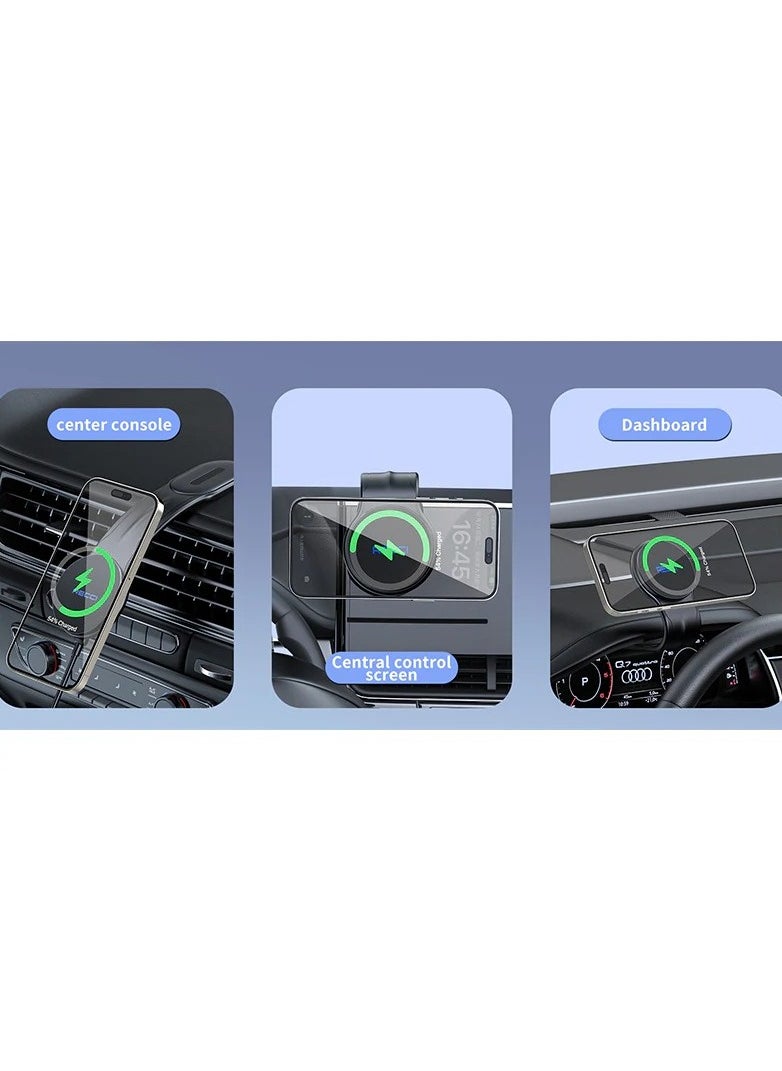 Recci - Recci RHO-C41 Magnetic wireless charging car holder - Image 1