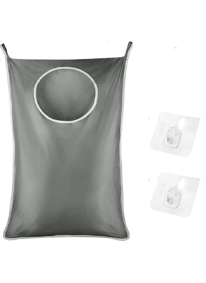 Prostuff.in Prostuffin Hanging Laundry Hamper Bag Door Hanging Organiser with 2 PCs Suction Cup Hooks Wall Hanging Storage Bag for Holding Dirty Clothes and Saving Space Bedroom BathroomMulticolour  - Image 1