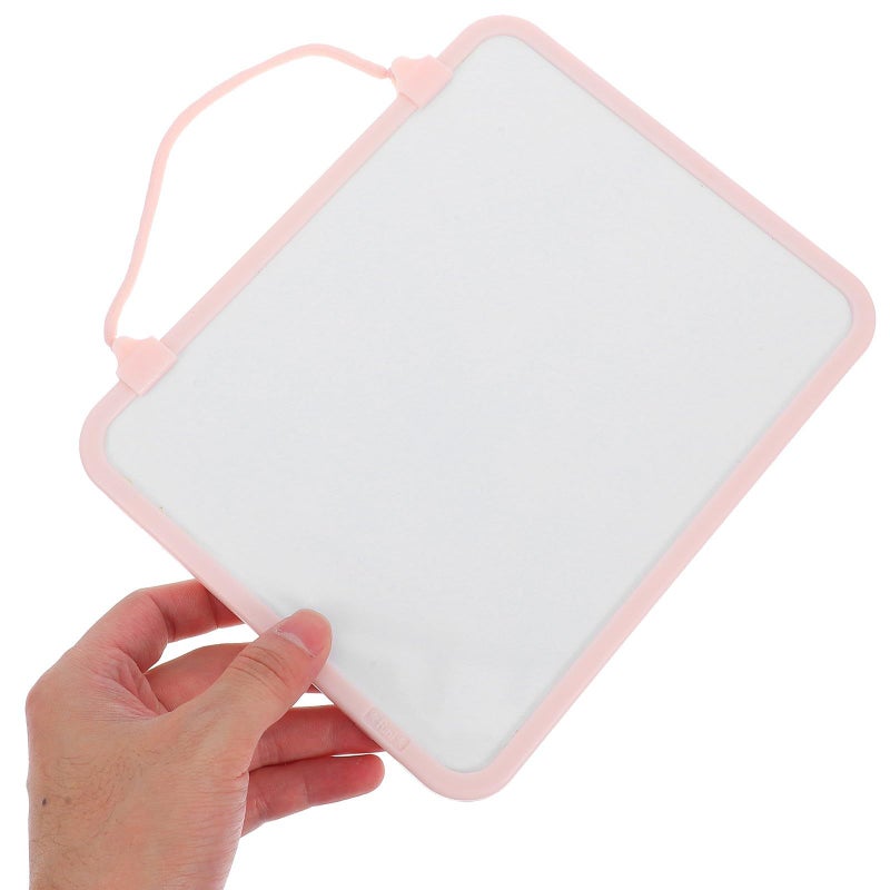 Double Sided Mini Dry Erase Board 17X21 3Cm Hanging Whiteboard with Detachable Strap for Home School Writing Drawing - Image 4