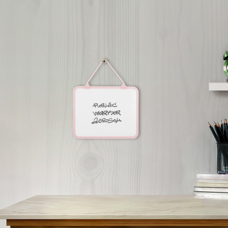 Double Sided Mini Dry Erase Board 17X21 3Cm Hanging Whiteboard with Detachable Strap for Home School Writing Drawing - Image 5