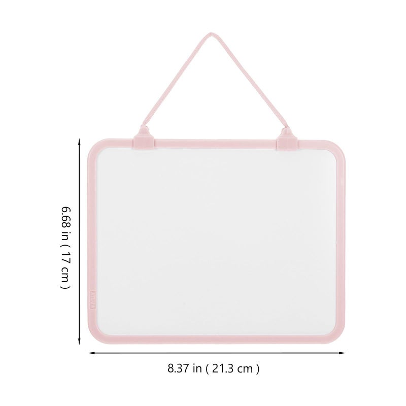 Double Sided Mini Dry Erase Board 17X21 3Cm Hanging Whiteboard with Detachable Strap for Home School Writing Drawing - Image 3