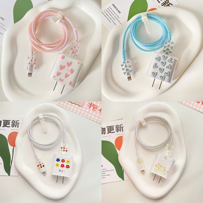 Love Apple 20W Charger Protective Cover For Iphone14Plus/13 Data Cable Winding Rope Spot - Image 5