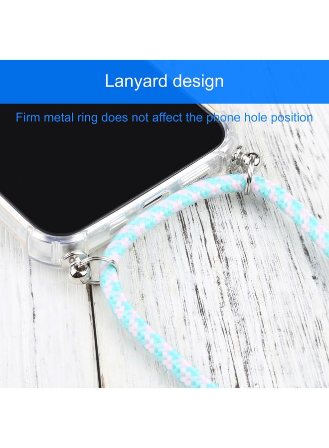 اس-توب جراب لهاتف iPhone 13 mini، جراب واقٍ شفاف مقاوم للصدمات من مادة TPU بأربع زوايا مع حبل - Image 5