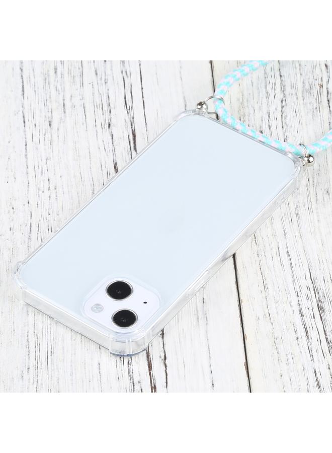 اس-توب جراب لهاتف iPhone 13 mini، جراب واقٍ شفاف مقاوم للصدمات من مادة TPU بأربع زوايا مع حبل - Image 4