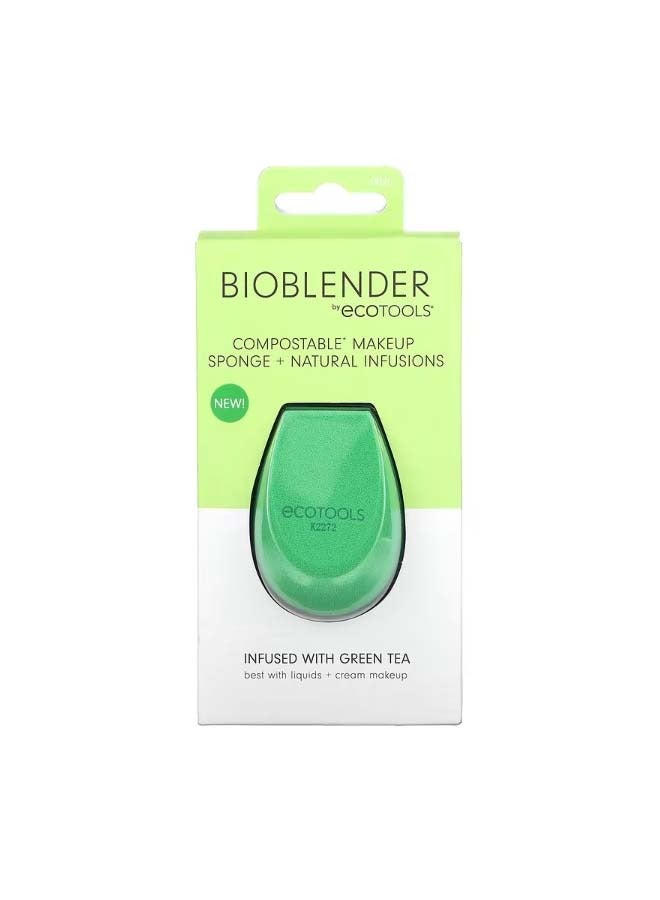 إيكوتولز Bioblender Compostable Makeup Sponge   Natural Infusions Green 1 Sponge - Image 2