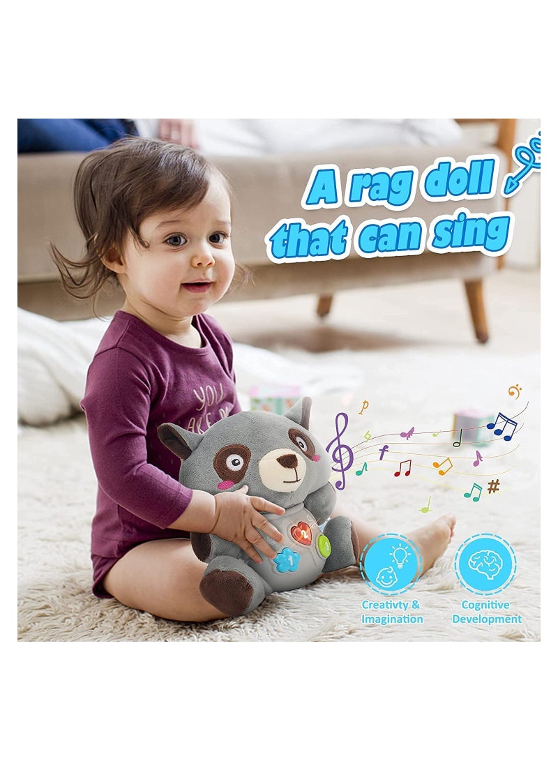 SYOSI Musical Baby Toys, Plush Toy, Music Sound and Light Comfort Toys Newborn Baby Prenatal Education Plush Toys to Lull Sleep 0-1-3 Educational Toys Lullabies, Music Cute Bear Plush Baby Toy - Image 5