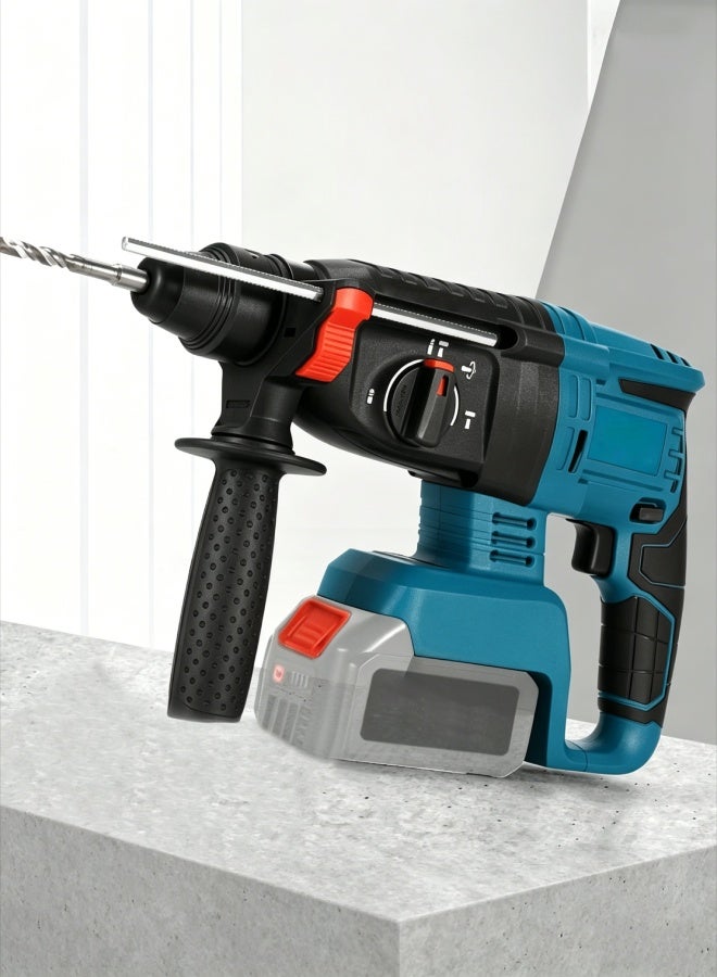AETHER 48V Rotary Hammer Drill,3-in-1 Mode Brushless Impact Drill,Demolition Hammer Kit with 4.0Ah Batterie,Vibration Damping Technology,Variable Speed,360 Degree Rotatable Side Handle - Image 2