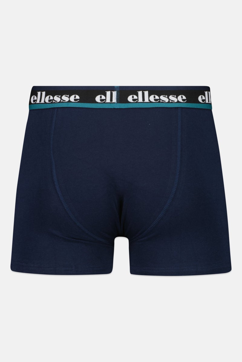 Ellesse Men 3 Pcs Brand Logo Pull On Trunks, Multicolor  - Image 3