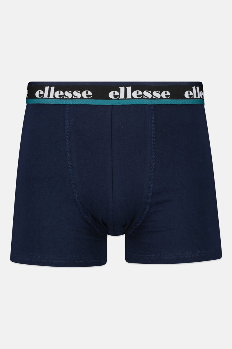 Ellesse Men 3 Pcs Brand Logo Pull On Trunks, Multicolor  - Image 3