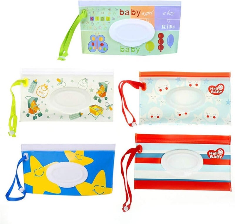 klarako 1 حقيبة تعبئة مناديل أطفال بتصاميم عشوائية - Image 1