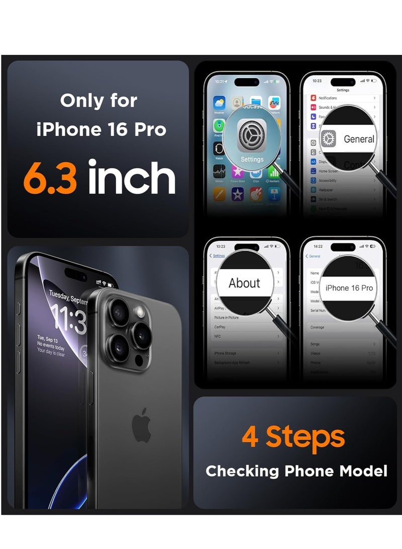 BORTONY iPhone 16 Pro Case 6.3 inch Liquid Silicone Case iPhone 16 Pro Cover Gel Rubber Soft Silky Touch Shockproof Thin Protective Cover for Apple iPhone 16 Pro - Image 2