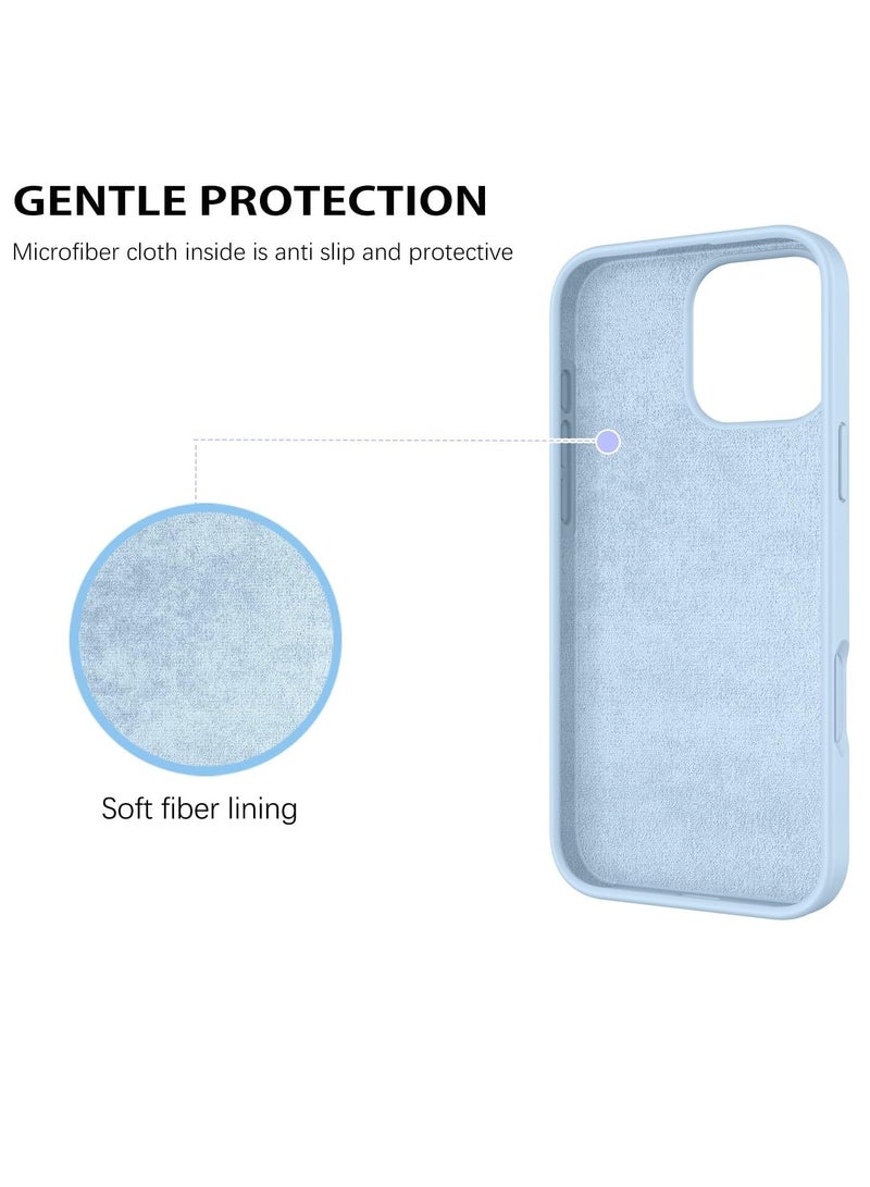 BORTONY iPhone 16 Pro Case 6.3 inch Liquid Silicone Case iPhone 16 Pro Cover Gel Rubber Soft Silky Touch Shockproof Thin Protective Cover for Apple iPhone 16 Pro - Image 4