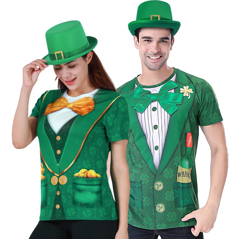 Funny World St. Patrick's Day Green Top Hat - Image 5
