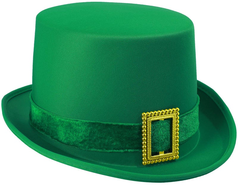 Funny World St. Patrick's Day Green Top Hat - Image 2