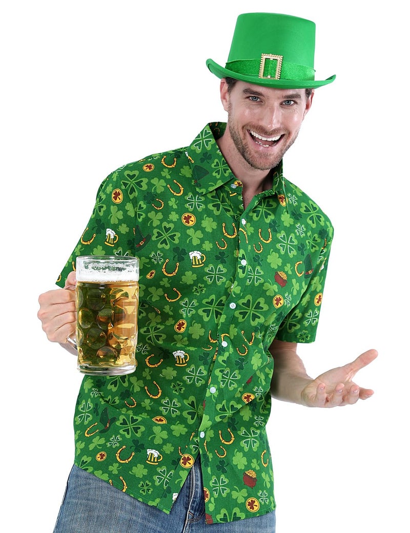 Funny World St. Patrick's Day Green Top Hat - Image 4