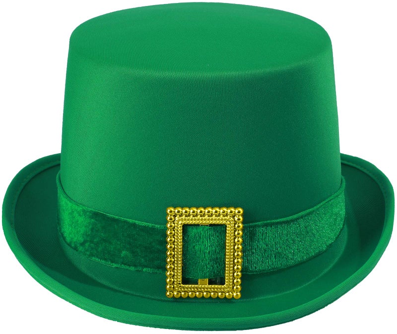 Funny World St. Patrick's Day Green Top Hat - Image 1