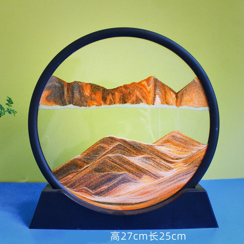 Light Luxury Quicksand Painting Creative Hourglass Decompression Ornaments Tv Wine Cabinet Living Room Decorations Office Desktop Housewarming Gift - Image 4