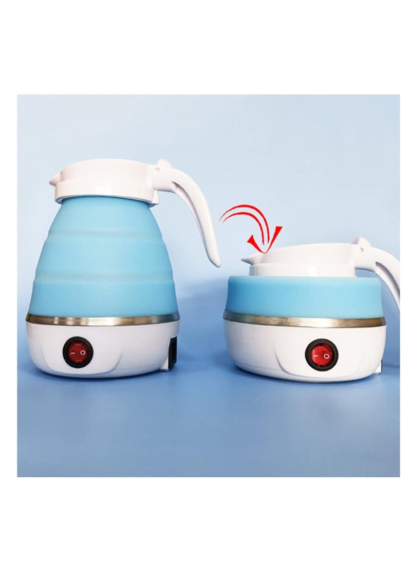 ELTRAZONE Travel Foldable Silicon Water Heater Jug Collapsible Mini Portable Electric Kettle (White) - Image 5