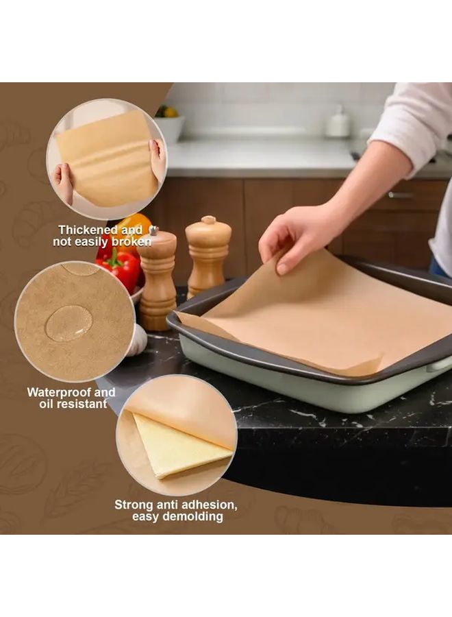 200 Sheets Unbleached Parchment Paper Pre Cut 6x8 Inches Non Stick Baking Sheets Compatible With Oven Air Fryer Microwave Toaster Oven For Bread Cookies Pizza - Image 5