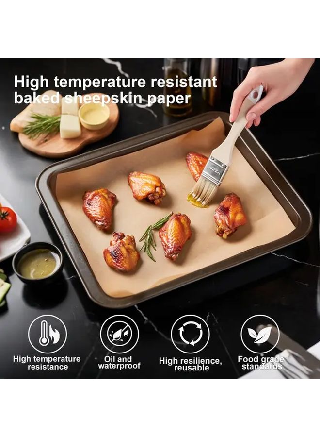 200 Sheets Unbleached Parchment Paper Pre Cut 6x8 Inches Non Stick Baking Sheets Compatible With Oven Air Fryer Microwave Toaster Oven For Bread Cookies Pizza - Image 2