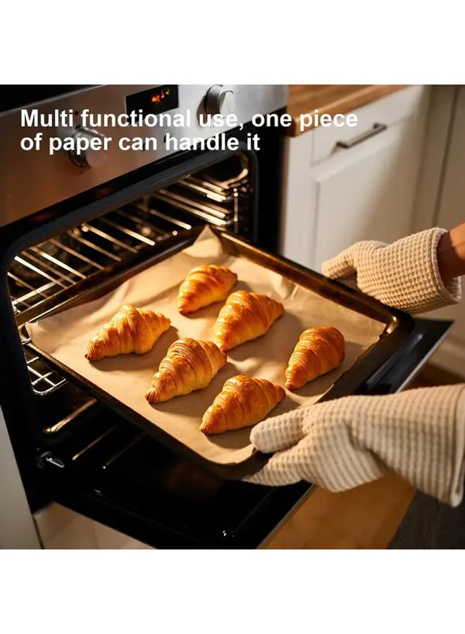 200 Sheets Unbleached Parchment Paper Pre Cut 6x8 Inches Non Stick Baking Sheets Compatible With Oven Air Fryer Microwave Toaster Oven For Bread Cookies Pizza - Image 4