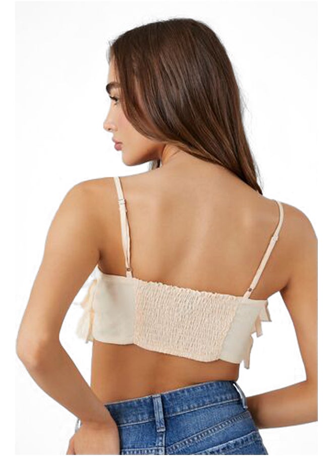 FOREVER 21 - Tiered Flounce Cropped Cami - Image 1