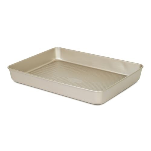 Glad Baking Pan Nonstick Oblong Metal Dish for Cake and Lasagna Heavy Duty Carbon Steel Bakeware Medium - Image 1