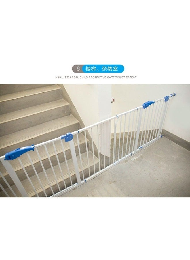 كادي ون بوابات أمان سهلة الإغلاق ، بوابات درج معدنية بيضاء للأبواب - Image 5