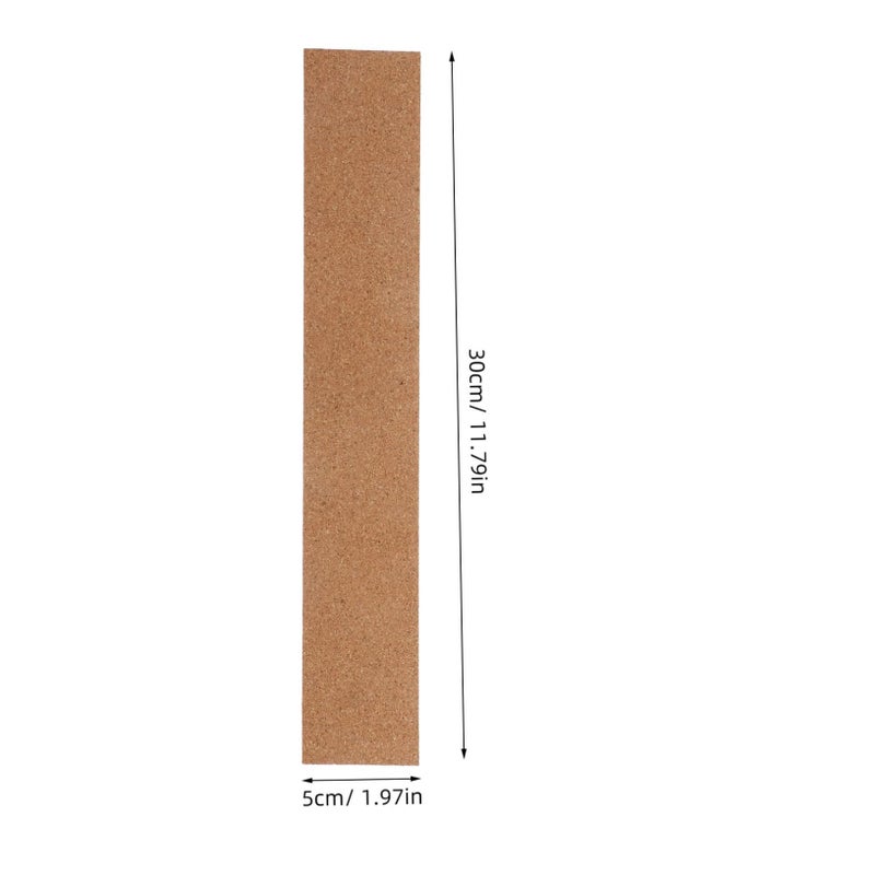 3Pcs Removable Adhesive Cork Strips Wall Bulletin Board For Memo Photo Display - Image 3