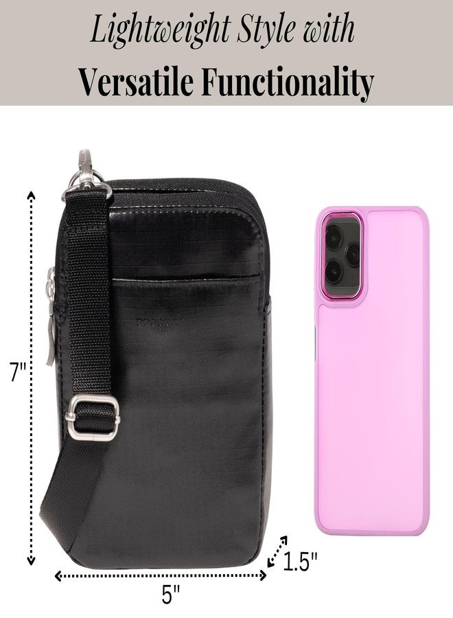 Baggallini Modern Take Two RFID Crossbody - 5"x7" Lightweight Small Phone Wallet Crossbody Bag - Nylon Travel Purse - Image 3