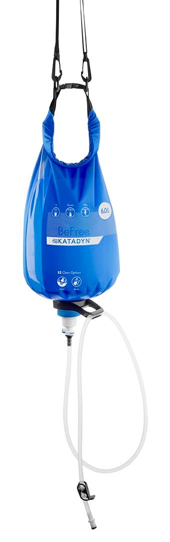 Katadyn Gravity Befree 6L Water Microfilter  Camping  Backpacking  Emergency Preparedness  Blue