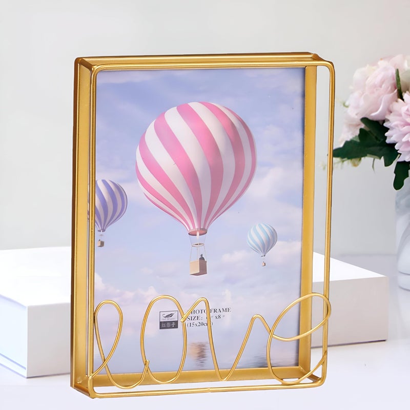Picture Frame - Sturdy Self-Standing Iron Design, Ideal for Wedding Memories, Living Room Aesthetics, and Home Garden Inspiration. (model 3-large) - Image 4