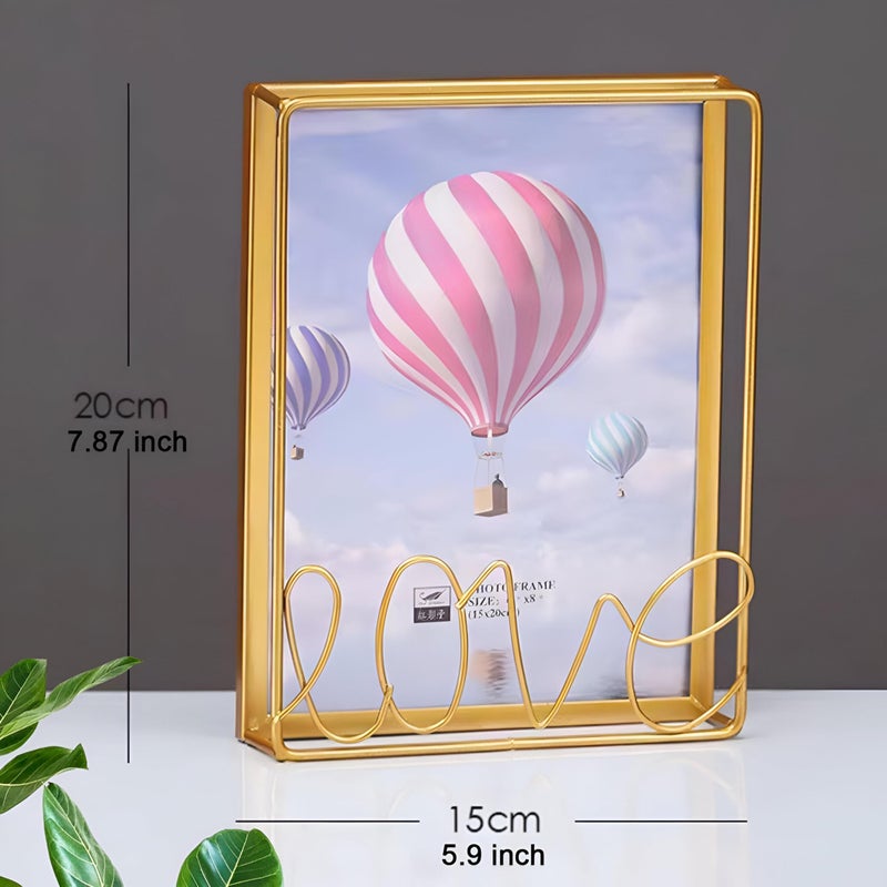 Picture Frame - Sturdy Self-Standing Iron Design, Ideal for Wedding Memories, Living Room Aesthetics, and Home Garden Inspiration. (model 3-large) - Image 2