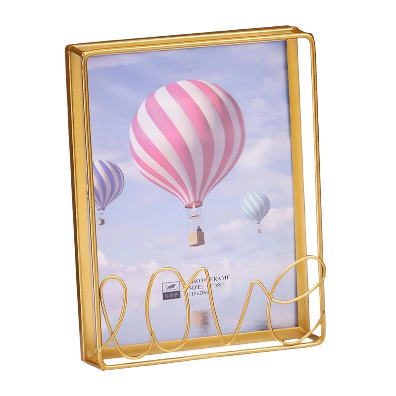 Picture Frame - Sturdy Self-Standing Iron Design, Ideal for Wedding Memories, Living Room Aesthetics, and Home Garden Inspiration. (model 3-large) - Image 1