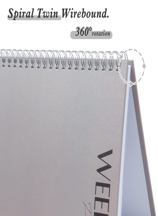 KAICN A5 Weekly To Do Planner Notebook,Weekly Goal To Do List Planner, Priorities, Habit Tracker, Note Page, Fashion Design with Hard Cover and Spiral Binding, 6"x8.5" Office Organization Notebooks - Image 4